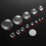 5-50pcs 6-40mm rotundity Glass Cabochon Cameo Transparent Clear Flat Back Crystal Cabochon For Jewelry Making Accessories V1011