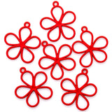 40pcs 11 colors flower petal Zinc alloy Charms for Jewelry Making Fashion Earrings Pendants Necklaces Bracelet Accessories DIY