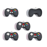 10Pcs Colorful Gaming Controller Resin Keychain Charms for Phone Cases 27.5*20mm Suitable for DIY Jewelry Making AccessoriesW580