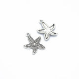 10 pcs 5 color Antique Sliver animal starfish Charm fit for Bracelets Necklace DIY Metal Jewelry 23*19mm D728