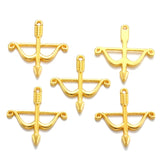 25 Pcs Zinc Alloy Bow and arrow Charm Tibetan Silver Pendant Jewelry Products Diy Pendants For Necklace Bracelets 26*25 mm M05