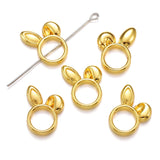 10pcs inside diameter 8mm rabbit Interval Bead Connect Spacers Through Hole Beading Cap DIY Bracelet for Jewelry Making R238