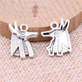 10pcs 21x16mm 3 Colors Ancient Egyptian God Of Death Anubis Charm