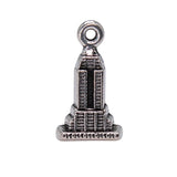10pcs 18x10mm 2 Colors Antique Bronze Color Antique Silver Color Skyscraper Empire State Building Charms