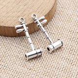 10pcs 28x11mm Antique Silver Color Musical Instruments Erhu Charms For DIY Jewelry Making