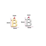 2pcs Stainless Steel Initial Alphabet DIY Jewelry Charms Wholesale A-Z Letter Necklace Making Pendant Never Fade S128