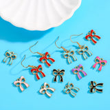 10pcs 15*13/20*17mm 7 colors Enamel Alloy bow Charm Earring Pendant DIY Keychain Necklace Jewelry Accessories W499