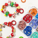 20/25/30/35/41mm Multi-colors Mixed Spray painting Alloy Keychain DIY Jewelry Making Findings V161