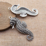 2pcs 64x29mm 2 Colors Antique Silver Color Antique Gold Color Hippocampal Charms For DIY Jewelry Making