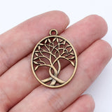 10pcs 31x24mm 3 Colors Antique Bronze Color Antique Silver Color Antique Gold Color Tree Of Life Charms