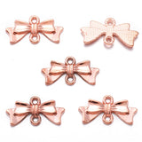 25 pcs 4 color Antique silver color Metal Bow Charms Pendants For Jewelry Making Diy Handmade Jewelry 20*10mm N104