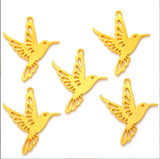 50pcs 23*22mm Alloy Charm hummingbird Pendant for DIY Jewelry EF3898