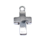 10pcs 10x18mm Antique Silver Color Chunky Cross Charms Pendant For DIY Jewelry Making Handmade Jewelry Craft Findings