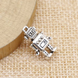 10pcs 12x18mm 2 Colors Robot Charms Pendant For DIY Jewelry Making Handmade Jewelry Craft Findings