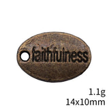 10pcs 14x10mm Antique Bronze Color Faithfulness Charms Pendant For DIY Jewelry Making Handmade Jewelry Craft Findings