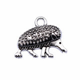 10pcs 15x17mm Antique Silver Color Hedgehog Charms Pendant For DIY Jewelry Making Handmade Jewelry Craft Findings