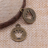 10pcs 15x18mm Antique Bronze Color Crown Charms Pendant For DIY Jewelry Making Handmade Jewelry Craft Findings