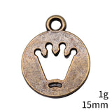 10pcs 15x18mm Antique Bronze Color Crown Charms Pendant For DIY Jewelry Making Handmade Jewelry Craft Findings