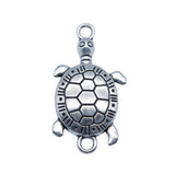 10pcs 16x30mm Antique Silver Color Sea Turtle Connector Pendant For DIY Jewelry Making Handmade Jewelry Craft Findings