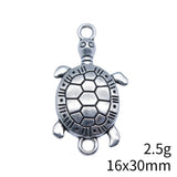 10pcs 16x30mm Antique Silver Color Sea Turtle Connector Pendant For DIY Jewelry Making Handmade Jewelry Craft Findings