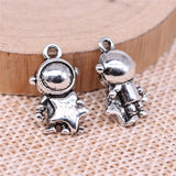 10pcs 18x10mm Antique Silver Color Astronaut Charms Pendant For DIY Jewelry Making Handmade Jewelry Craft Findings EF3972