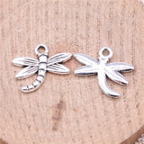 10pcs 18x13mm 2 Colors Dragonfly Charms Pendant For DIY Jewelry Making Handmade Jewelry Craft Findings