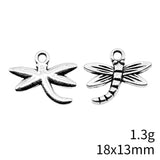10pcs 18x13mm 2 Colors Dragonfly Charms Pendant For DIY Jewelry Making Handmade Jewelry Craft Findings
