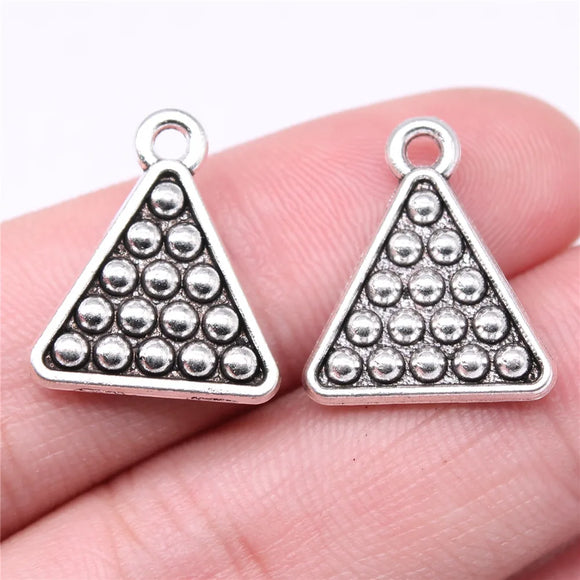 10pcs 19x16mm Antique Silver Color Billiards Snooker Charms Pendant For DIY Jewelry Making Jewelry Craft Findings