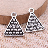 10pcs 19x16mm Antique Silver Color Billiards Snooker Charms Pendant For DIY Jewelry Making Jewelry Craft Findings
