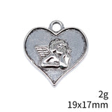 10pcs 19x17mm Antique Silver Color Cupid Love Angel Charms Pendant For DIY Jewelry Making Jewelry Craft Findings