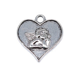 10pcs 19x17mm Antique Silver Color Cupid Love Angel Charms Pendant For DIY Jewelry Making Jewelry Craft Findings