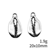 10pcs 20x10mm Antique Silver Color Shell Charms Pendant For DIY Jewelry Making Handmade Jewelry Craft Findings