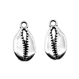 10pcs 20x10mm Antique Silver Color Shell Charms Pendant For DIY Jewelry Making Handmade Jewelry Craft Findings