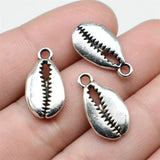 10pcs 20x10mm Antique Silver Color Shell Charms Pendant For DIY Jewelry Making Handmade Jewelry Craft Findings