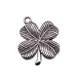 10pcs 20x18mm Antique Silver Color Four Leaf Clover Charms Pendant For DIY Jewelry Making Jewelry Craft Findings