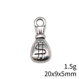 10pcs 20x9x5mm Antique Silver Color Moneybag Charms Pendant For DIY Jewelry Making Handmade Jewelry Craft Findings
