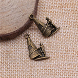 10pcs 22x14mm Antique Bronze Color Yachtsman Charms Pendant For DIY Jewelry Making Handmade Jewelry Craft Findings