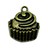 10pcs 22x19mm 2 Colors Cupcakes Charms Pendant For DIY Jewelry Making Handmade Jewelry Craft Findings