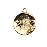 10pcs 23x27mm 3 Colors Moon Stars Charms Pendant For DIY Jewelry Making Handmade Jewelry Craft Findings