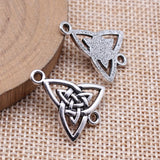 10pcs 24x20mm Antique Silver Color Celtic Knot Connector Pendant For DIY Jewelry Making Handmade Jewelry Findings