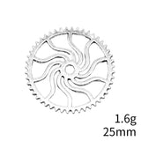10pcs 25x25mm 2 Colors Steampunk Gear Charms Pendant For DIY Jewelry Making Handmade Jewelry Craft Findings