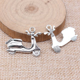 10pcs 25x31mm Antique Silver Color Electric Car Charms Pendant For DIY Jewelry Making Handmade Jewelry Craft Findings