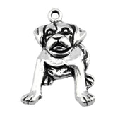10pcs 26x18mm Antique Silver Color Dog Charms Pendant For DIY Jewelry Making Handmade Jewelry Craft Findings