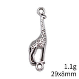 10pcs 29x8mm 2 Colors Giraffe Connector Charms Pendant For DIY Jewelry Making Handm ade Jewelry Craft Findings ef4216