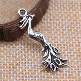 10pcs 31x11mm 2 Colors Peacock Phoenix Charms Pendant For DIY Jewelry Making Handmade Jewelry Craft Findings