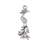 10pcs 31x11mm 2 Colors Peacock Phoenix Charms Pendant For DIY Jewelry Making Handmade Jewelry Craft Findings