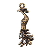 10pcs 31x11mm 2 Colors Peacock Phoenix Charms Pendant For DIY Jewelry Making Handmade Jewelry Craft Findings