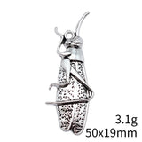 10pcs 50x19mm Antique Silver Color Longhorn Beetle Charms Pendant For DIY Jewelry Making Jewelry Craft Findings