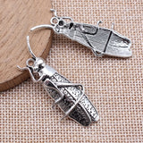 10pcs 50x19mm Antique Silver Color Longhorn Beetle Charms Pendant For DIY Jewelry Making Jewelry Craft Findings