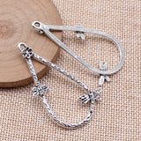 10pcs 56x32mm 2 Colors Drop-Shaped Dragonfly Earrings Charms Accessories Pendant For DIY Jewelry Making